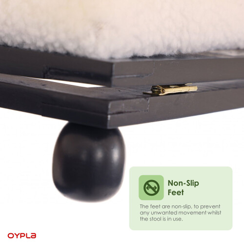 Oypla Oypla Adjustable Folding Cushion Padded Footstool Foot Leg Rest 1