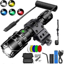 High Lum Professional Led Flashlight for Hunting Tactical Night Scout Lights Set L2 Fish Light Usb Rechargeable Waterproof Torch Tw