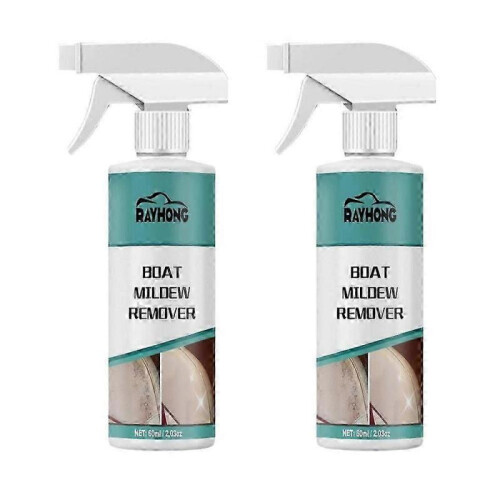 (2pcs) Car Mildew Remover Interior Headliner Fabric Leather Seat Mildew Remover 60ml Tw