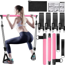 (Black, one-size) 3-section Pull Up Bar Set, 1 Set Professional Pull Up Bar with Accessories, Home Fitness Equipment for Men & Women, Home Workout Equipment,