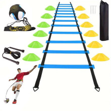 (Multicolor, one-size) Football Training Agility Ladder Set, 1 Set Speed Agility Training Equipment, Including Jump Rope, Disc Cones, Ladder, Agility Training