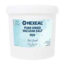 Hexeal PDV Salt 5kg - 5kg Bucket of Food Grade Salt for Cooking and Water Softening