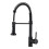 Kitchen mixer tap Matte black kitchen faucet with pull-out sprayer black Tw 1