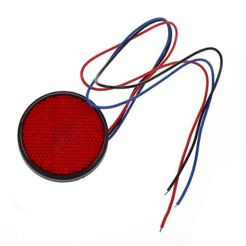 2 x Taillight Round Taillight Brake Light Stoplight Car Red 2