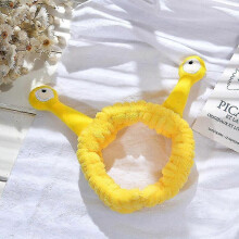 (Yellow) Women's Cute Cartoon Funny Big Eyes Snail Headband Girl Hairband Tw