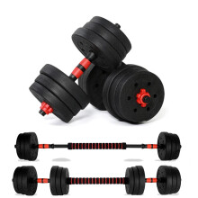 (Default) 20kg Dumbbells Set Dumbellsweights Adjustable Hand Weight Lifting Strength Training Free Weights Barbell Fitness for Home Gym Workout