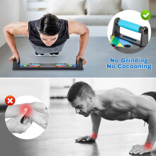 (Default) GoDyna Push Up Board 9 in 1 Pushup Stands Press Up Fitness Exercise Training Equipment Anti Slip Muscle Workout Board for Home Gym