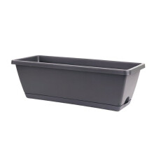 Rectangular Planter Box Plastic Flower and