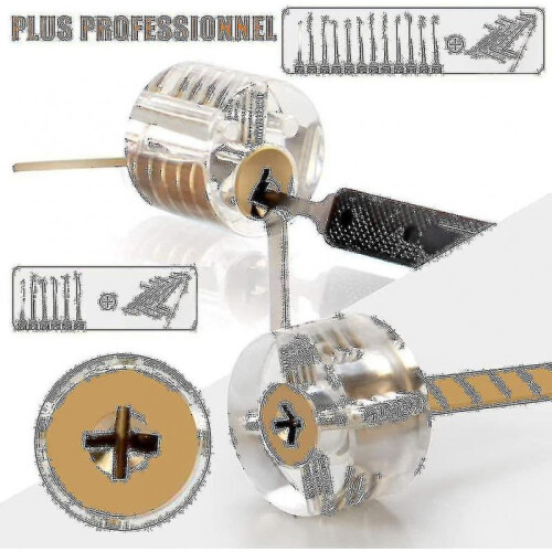 Lock Picking Kit, 25-piece Lock Picking Kit, Practice Tools with 3 Clear Locks_a Tw 2