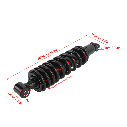 Ammortizzatore da 330 mm, molla da 10 mm, 70-150cc 1