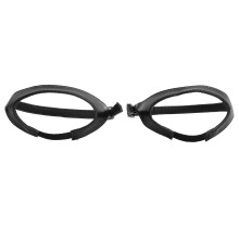 Sangles de cheville en cuir PU avec boucle 1.0x18.0x0.2cm