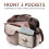 StrollerNappyBag Grande capacità 31x14x37cm caffè 6