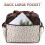StrollerNappyBag Grande capacità 31x14x37cm caffè 5