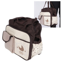 StrollerNappyBag Grande capacità 31x14x37cm caffè