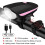(pink Light) Bicycle Front Light with Bike Horn USB Rechargeable Lantern Tw 1