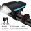 (blue Light) Bicycle Front Light with Bike Horn USB Rechargeable Lantern Tw 1