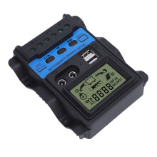 Regolatore di carica solare PWM 12V/24V 100A LCD USB 2