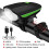 (green Light) Bicycle Front Light with Bike Horn USB Rechargeable Lantern Tw 1