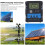 12V/24V PWM régulateur de charge solaire 30 A LCD USB 7