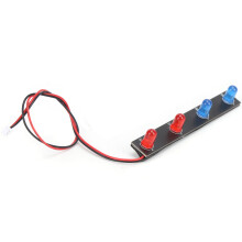 12428 RC Luce del tetto 6g 70x10x12mm 2Blue2Red