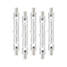5 Pack R7s 118mm 300w 230v,r7s Halogen Linear Light Bulb, Dimmable Halogen Lamp for Construction Wo Tw