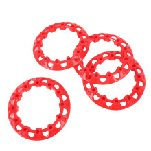 4 pezzi coprimozzo ruota ATV da 8 pollici rosso ABS universale