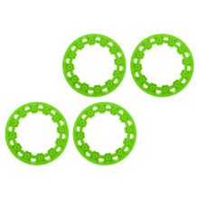 4 pezzi rifinitura mozzo ruota ATV da 7 pollici verde ABS universale