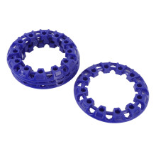4 pezzi di rifinitura ruota ATV blu da 6 pollici e scudo mozzo