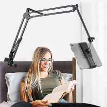 Tablet Holder for Bed, Adjustable And Foldable with 360 Degree Rotation for Iphone, Ipad, Cell Phone, Tablet Tw