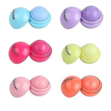 6 Colors Round Ball Lip Cream Balm Long Lasting Nourishing Moisturizing Lipstick Tw