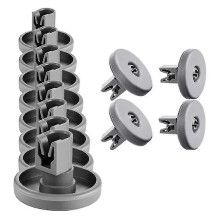 12pcs Dishwasher Wheels Lower Basket Wheels for Aeg Electrolux Favorit Zanussi Dishwasher Wheels Tw
