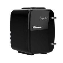 (4L- ( BLACK )) 4/10/15L Mini Fridge TableTop Electric Cooler Warmer Portable Ice Box Office Car