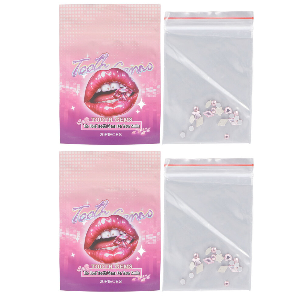 40PCS Tooth Gems Kit Sparkling Fashionable Shining