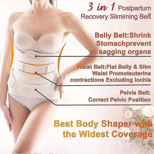 Postpartum Belt 3 In 1 Postpartum Belt Adjustable Postpartum Flat Belly Post Tw 1