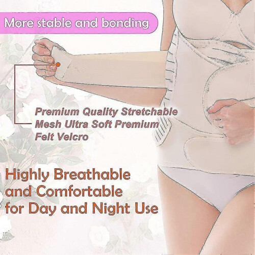 Postpartum Belt 3 In 1 Postpartum Belt Adjustable Postpartum Flat Belly Post Tw 2