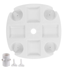 Beach Umbrella Table Tray White Round Umbrella