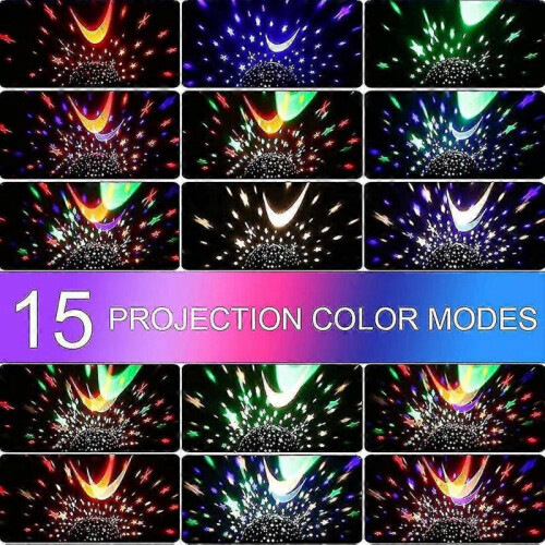 Star Projector Night Light with Music, Starry Sky Projector with Remote, 360 Tw 2