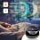 Star Projector Night Light with Music, Starry Sky Projector with Remote, 360 Tw 4