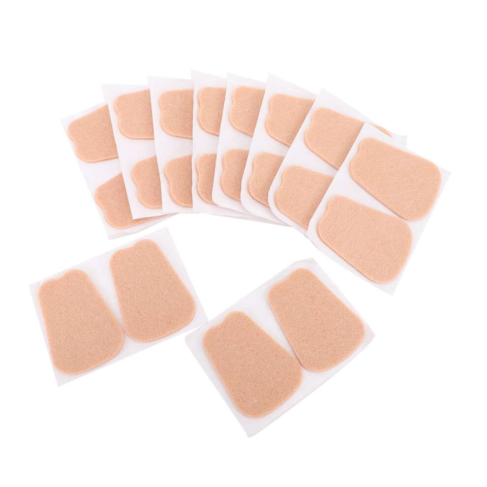 20 Patches Felt Shoes Tongue Pads Self Adhesive