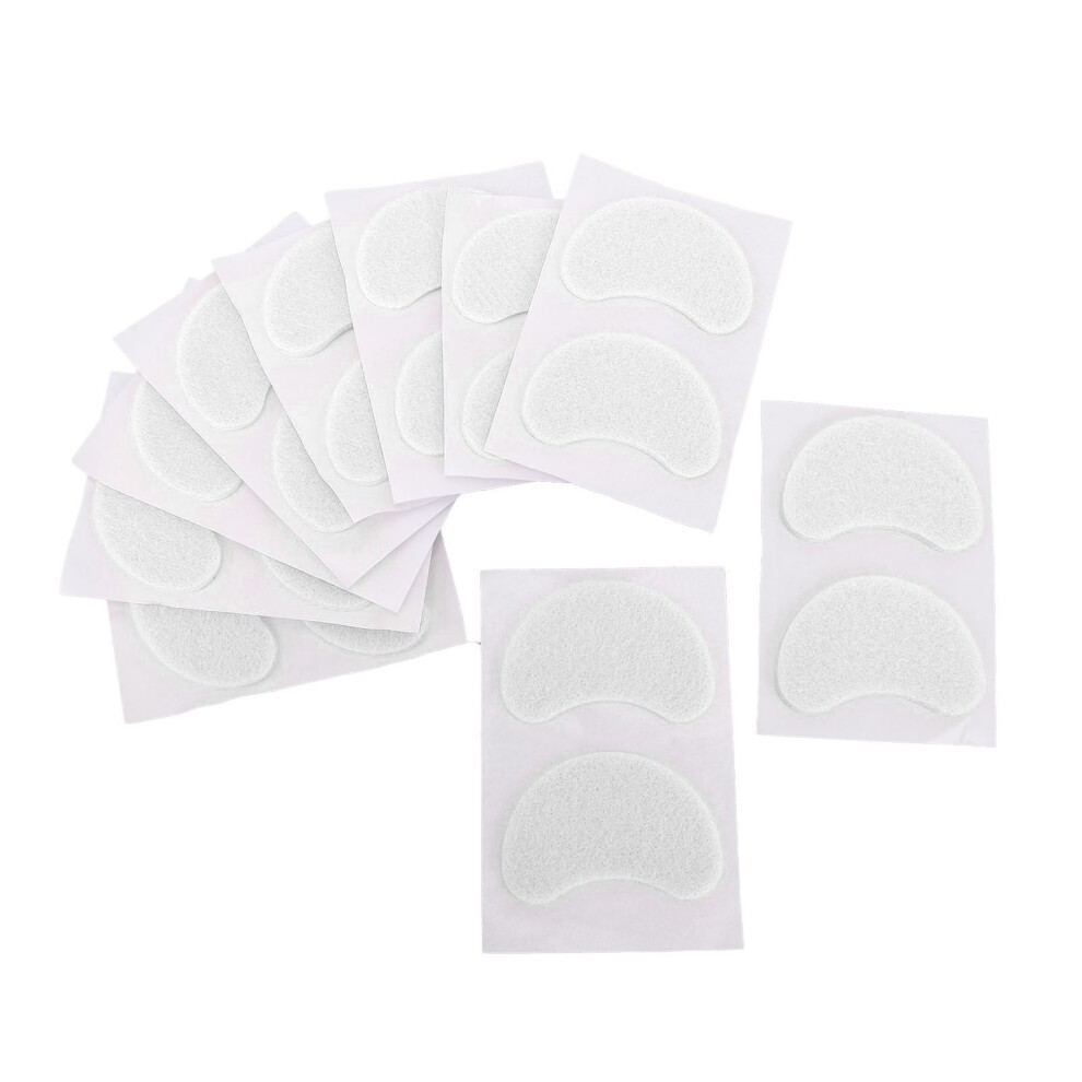 White 20Pcs Felt Forefoot Pads Professional Reduce