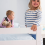 Noa and Nani Jakke Bunk Bed with Straight Ladder in White 3