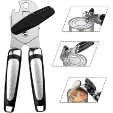 Manual Can Opener, 3-in-1 Stainless Steel Can Opener Jar Can Opener for Kitchen Tw