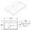 Affine Square Edge White Gloss Recessed Basin - 520mm 3