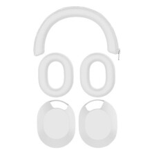 Headphone Case Headphone Protective Case Earmuff Shell Cover Headbeam Sleeve for WH-1000XM5 Headphones White