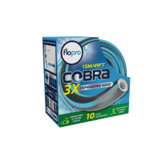 FloPro CompactFlo Expandable 15m Hose Set - 3x Length, 50% Lighter, Kink-Free, 20x Stronger, with SuperGrip Connectors and Nozzle (70300936)