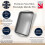 Fluted Rectangle Quiche Flan Tart Tin Pan Twin Pack Non-Stick 4