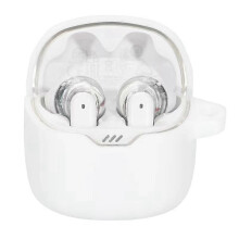 (Valkoinen) JBL Tune Flex -iskunkestävä kotelo Bluetooth-nappikuulokkeille, putoamisenestoinen silikonisuojus