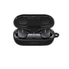 étui de rechange pour écouteurs sans fil Bose Sport (noir) compatible avec les dents (en silicone)