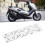 Adesivi 3D con emblema per NMAX155 125, Argento 10