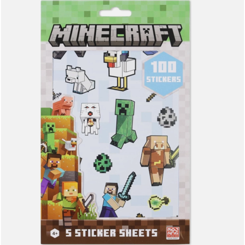 Minecraft Ultimate Minecraft Sticker Set 100 Durable Colourful Stickers